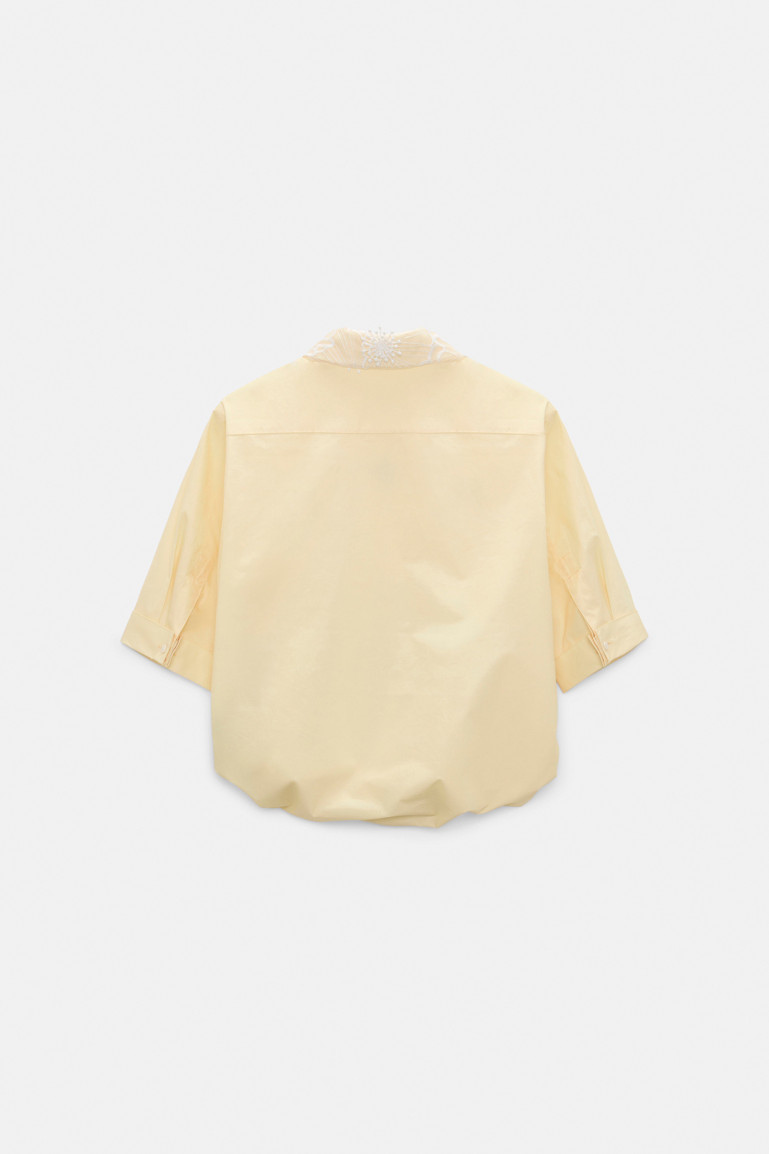 Dorothee Schumacher Printed cotton poplin blouse dream flower yellow